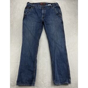 Ariat Flame Resistant M4 Boot Cut Jeans Mens 36x36 Blue Denim Oilfield Workwear